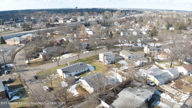 bird's eye view featuring a residential view