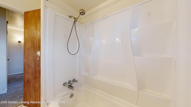 full bathroom featuring shower / bathing tub combination