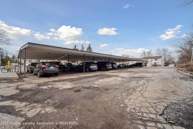 view of vehicle parking