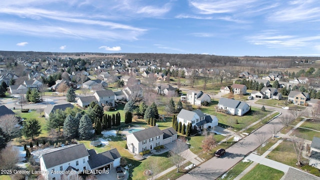 birds eye view of property featuring a residential view