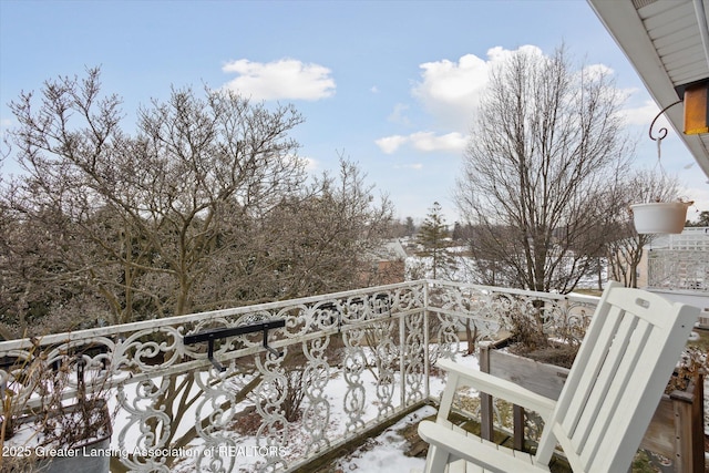 view of balcony