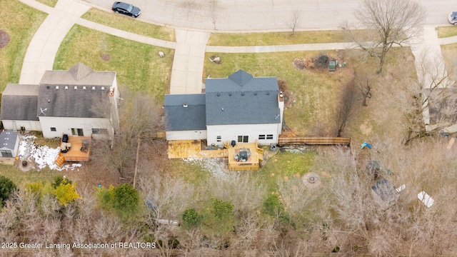 birds eye view of property