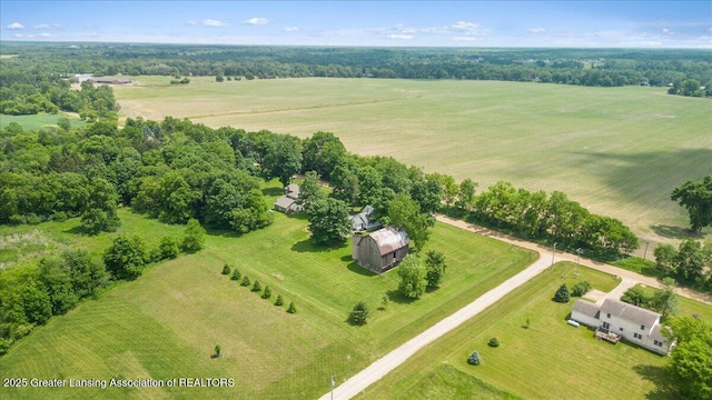 9840 W Herbison Rd, Eagle, MI 48822 - overview of rural landscape