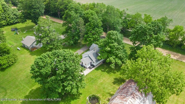 9840 W Herbison Rd, Eagle, MI 48822 - view from above of property