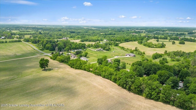 9840 W Herbison Rd, Eagle, MI 48822 - drone / aerial view
