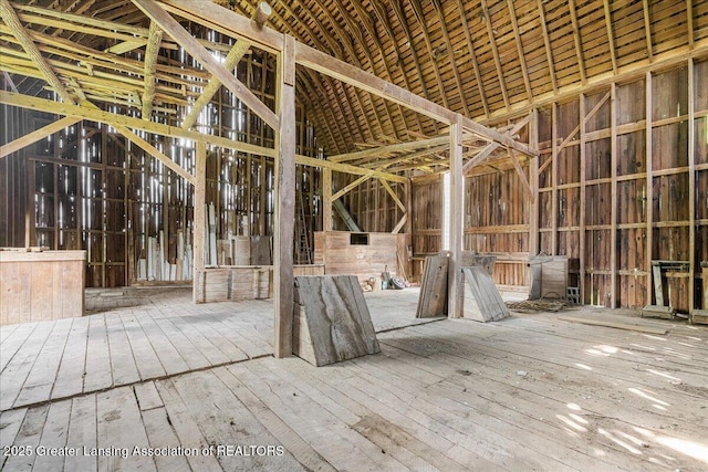 9840 W Herbison Rd, Eagle, MI 48822 - misc room with hardwood / wood-style floors