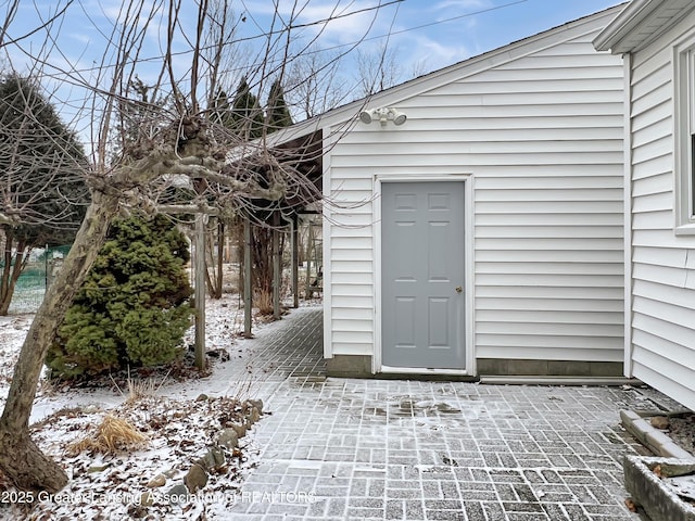 view of outbuilding