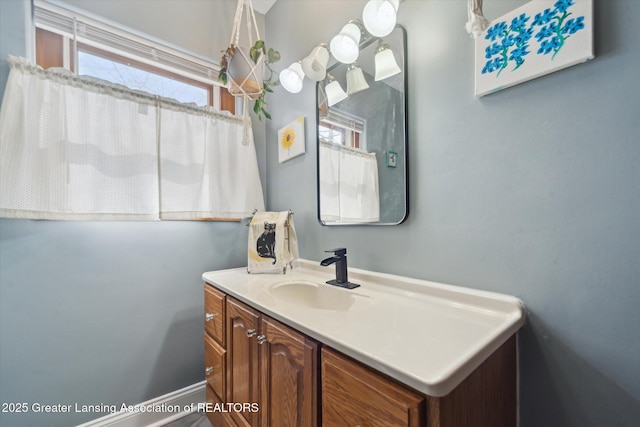 bathroom with vanity