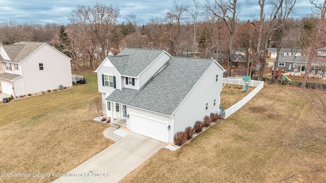 birds eye view of property