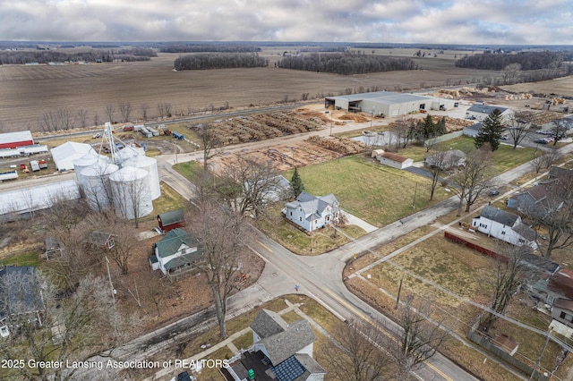 drone / aerial view featuring a rural view