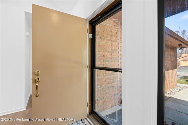 interior space with baseboards