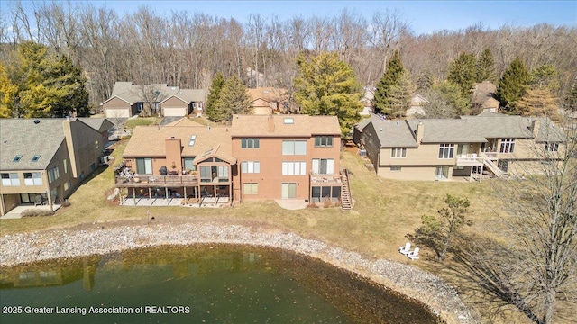 bird's eye view featuring a residential view