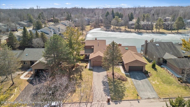 birds eye view of property featuring a residential view