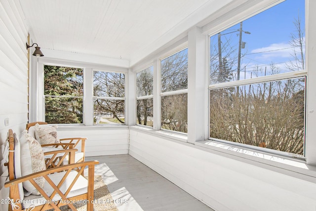 view of sunroom / solarium