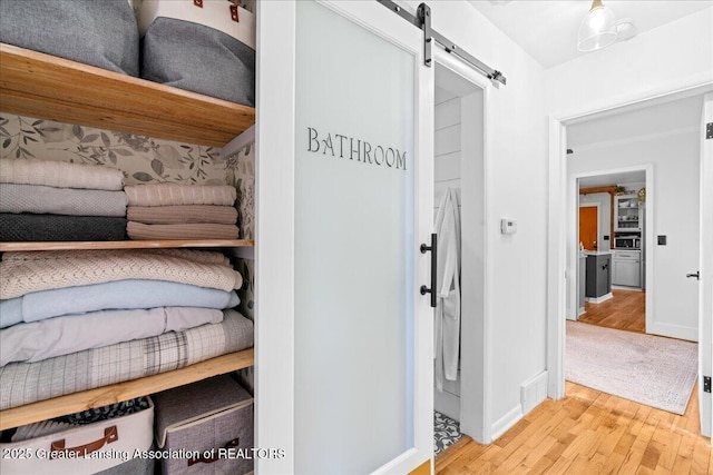 closet featuring visible vents