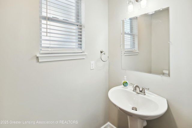 bathroom with a sink