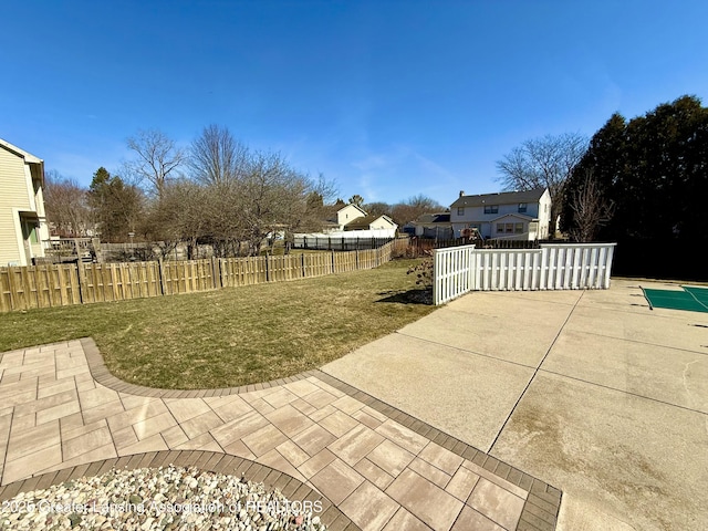 view of patio / terrace with a fenced backyard