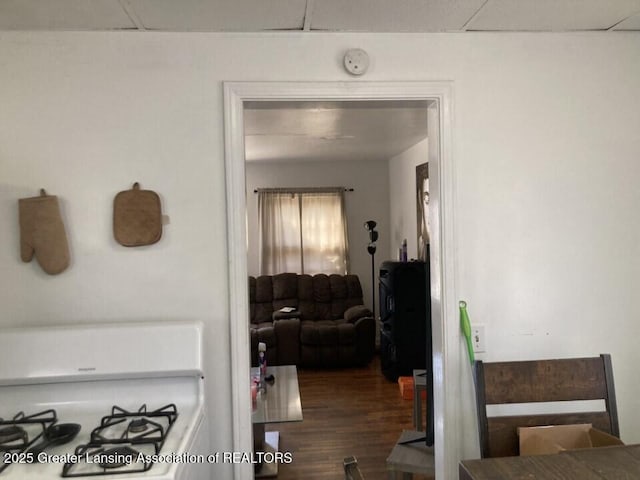 dining room with wood finished floors