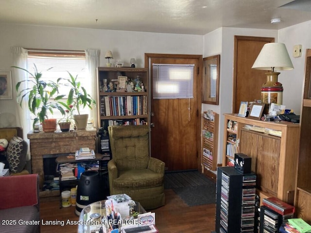 interior space with wood finished floors