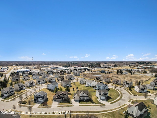 birds eye view of property featuring a residential view