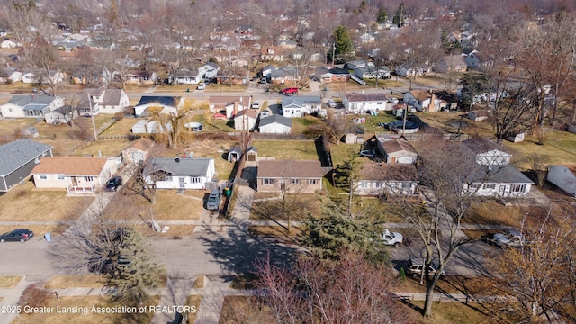 aerial view featuring a residential view