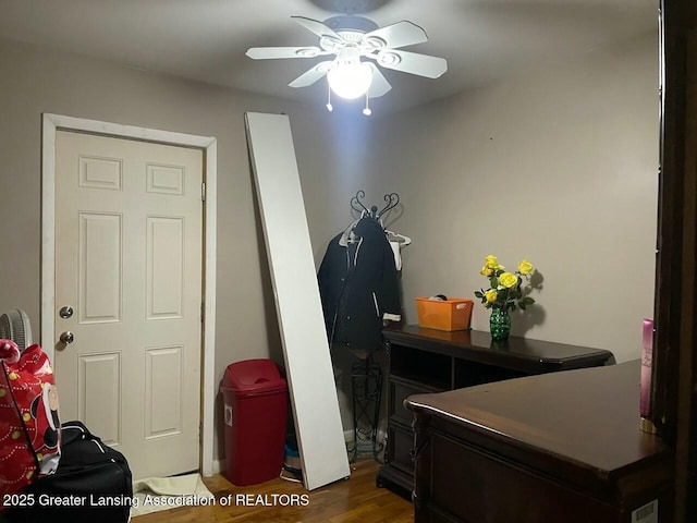 interior space featuring wood finished floors