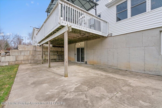 13305 Nelson, Bath, MI 48808 - view of patio / terrace featuring a deck and stairway