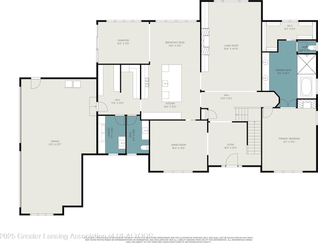 13600 Forest Hill Rd, Grand Ledge, MI 48837 - floor plan / room layout