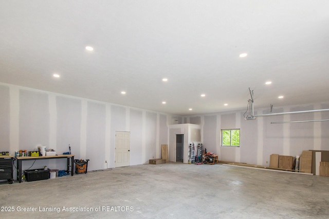 13600 Forest Hill Rd, Grand Ledge, MI 48837 - garage featuring recessed lighting