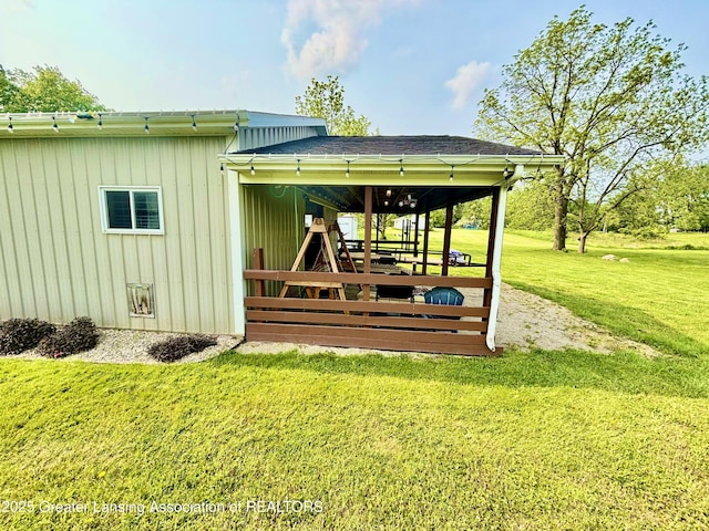 8464 W Howe Rd, Eagle, MI 48822 - exterior space featuring a yard