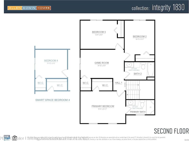 3012 Moccasin Dr, Dewitt, MI 48820 - floor plan
