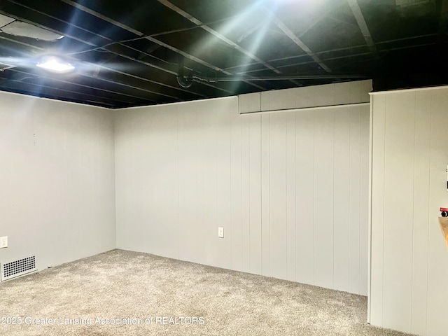 909 Britten Ave, Lansing, MI 48910 - finished basement with carpet flooring