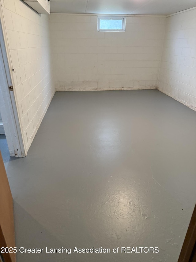 831 Jackson St, Eaton Rapids, MI 48827 - below grade area featuring concrete block wall