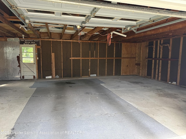 831 Jackson St, Eaton Rapids, MI 48827 - view of garage