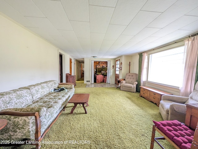 12302 Sandborn Rd, Portland, MI 48875 - living area featuring light carpet