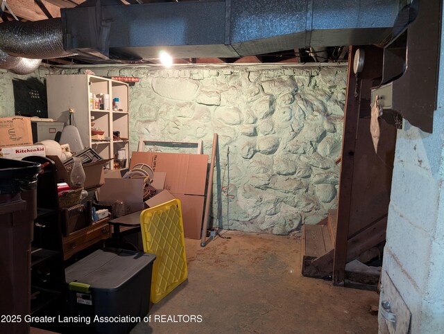 12302 Sandborn Rd, Portland, MI 48875 - view of unfinished below grade area