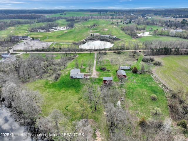 12302 Sandborn Rd, Portland, MI 48875 - bird's eye view featuring a rural view