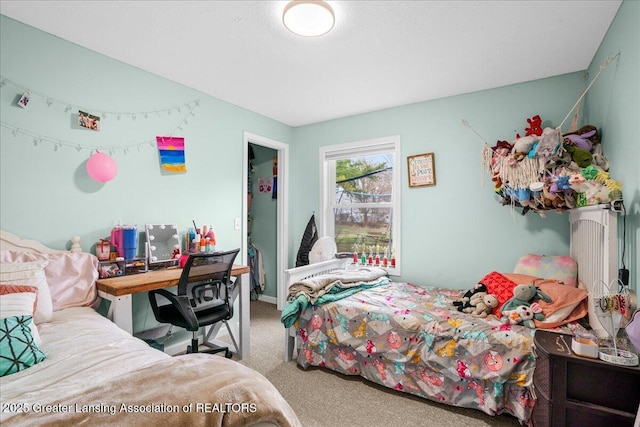 bedroom with carpet flooring