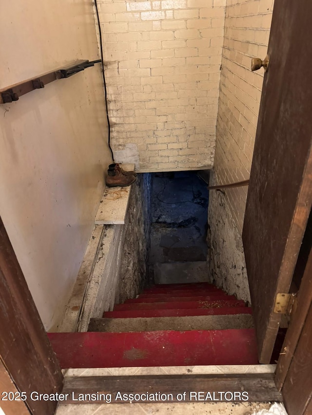 view of stairs