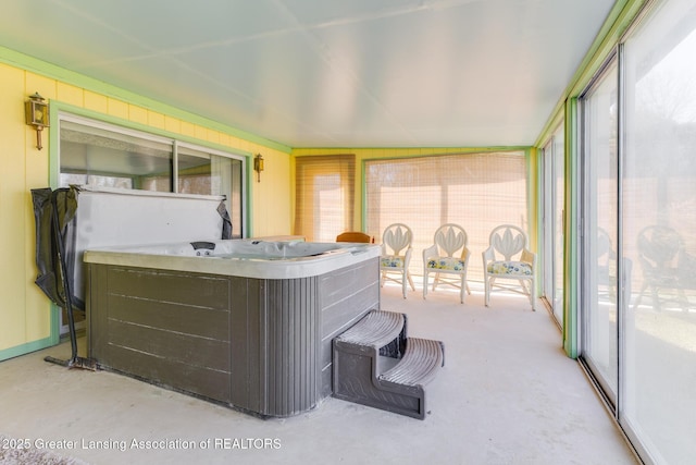 9605 Jason Rd, Laingsburg, MI 48848 - sunroom / solarium with a hot tub