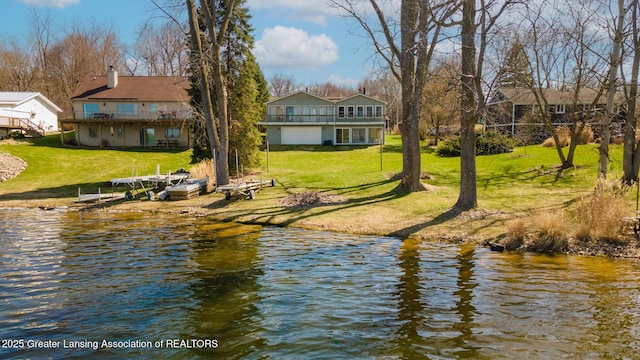9605 Jason Rd, Laingsburg, MI 48848 - water view with a dock