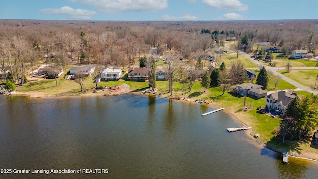9605 Jason Rd, Laingsburg, MI 48848 - aerial view featuring a residential view and a water view