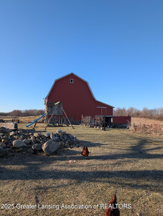 view of barn