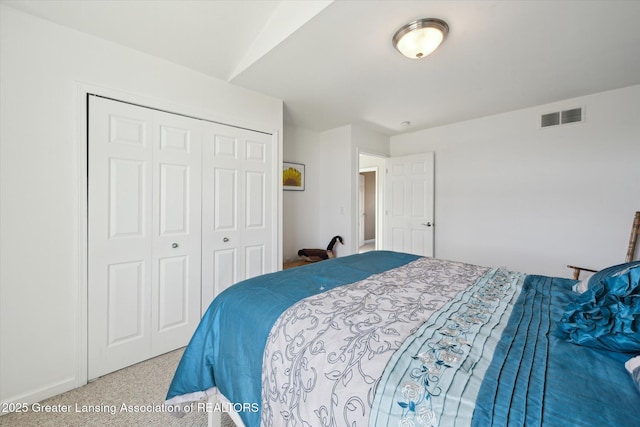 14178 Mulholland Dr, Bath, MI 48808 - bedroom with a closet and visible vents