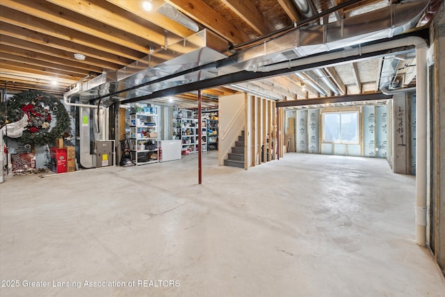 14178 Mulholland Dr, Bath, MI 48808 - basement with stairway