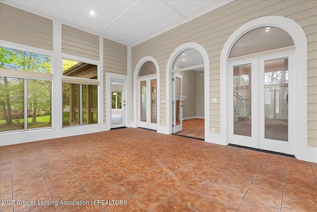 4345 Courtside Dr, Williamston, MI 48895 - unfurnished sunroom with french doors