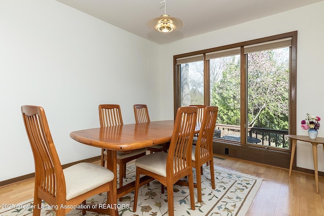 1210 Whittier Dr, East Lansing, MI 48823 - dining space featuring light wood-style floors and baseboards