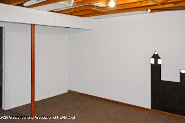 finished below grade area with baseboards