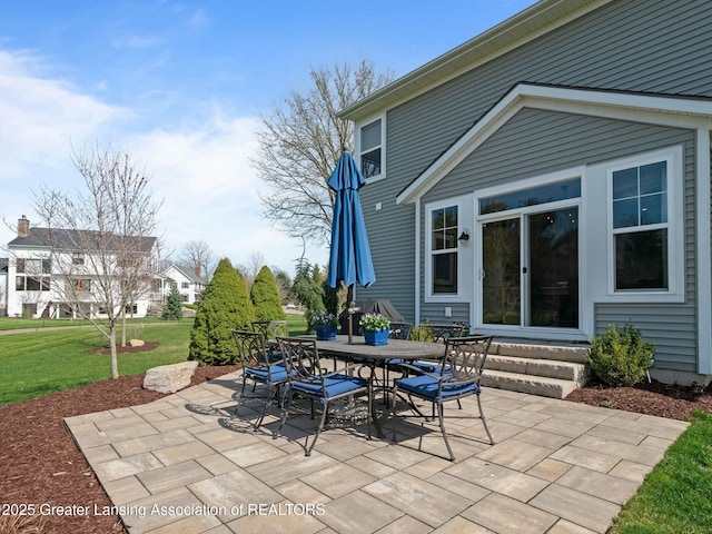 view of patio / terrace with outdoor dining area