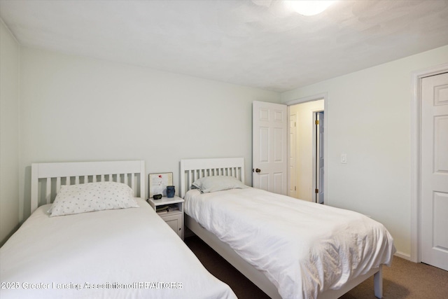 bedroom with carpet